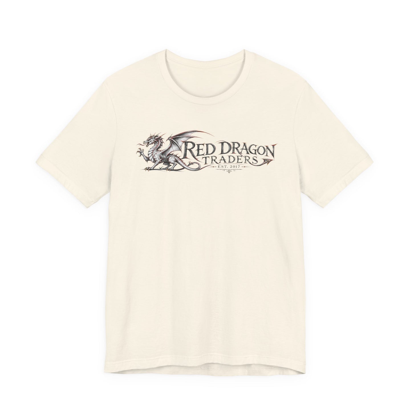 Red Dragon Traders Graphic Tee — Vintage Fantasy Dragon Logo T‑Shirt