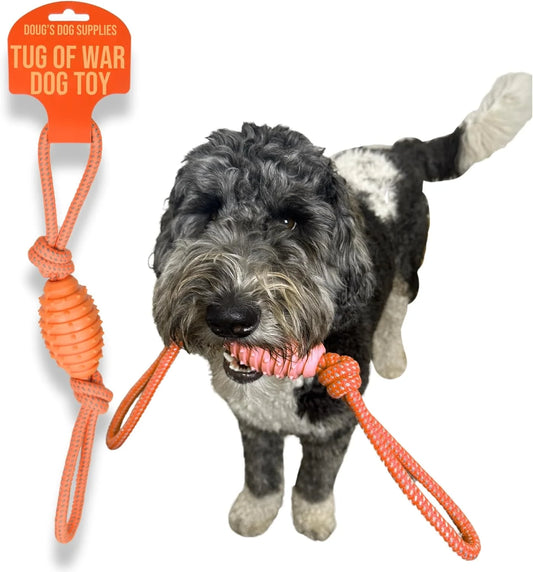 Doug'S Dog Supplies Football Rope Toy for Tug