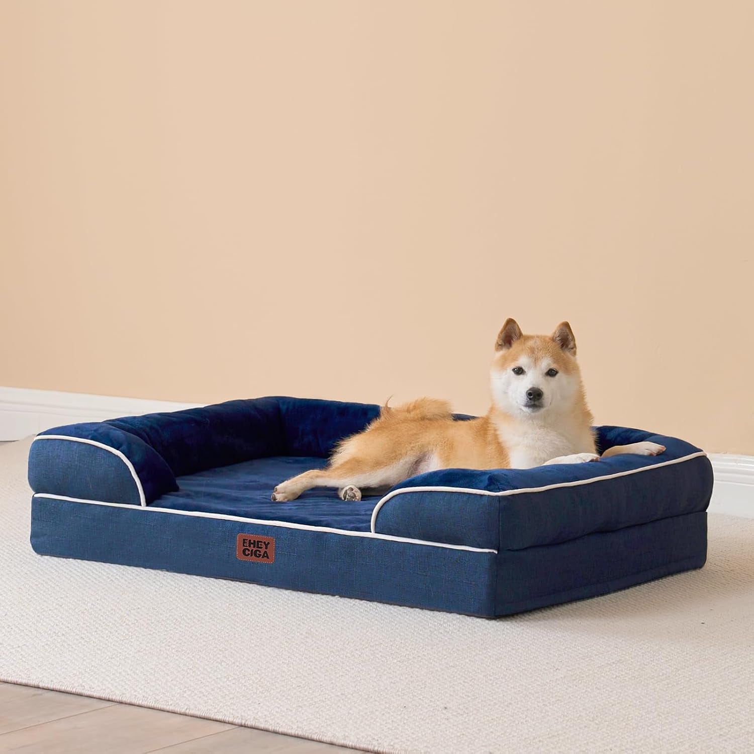 The Pooch Palace: Where Your Medium-Sized Furball Can Snooze Like Royalty on a Waterproof Cloud with a Side of Non-Slip Shenanigans!