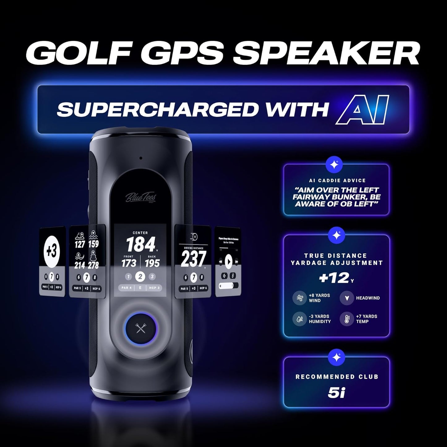 Elevate Your Game with the Golfing Buddy 3000: The Ultimate AI GPS Speaker for Unmatched Course Navigation and Fun!