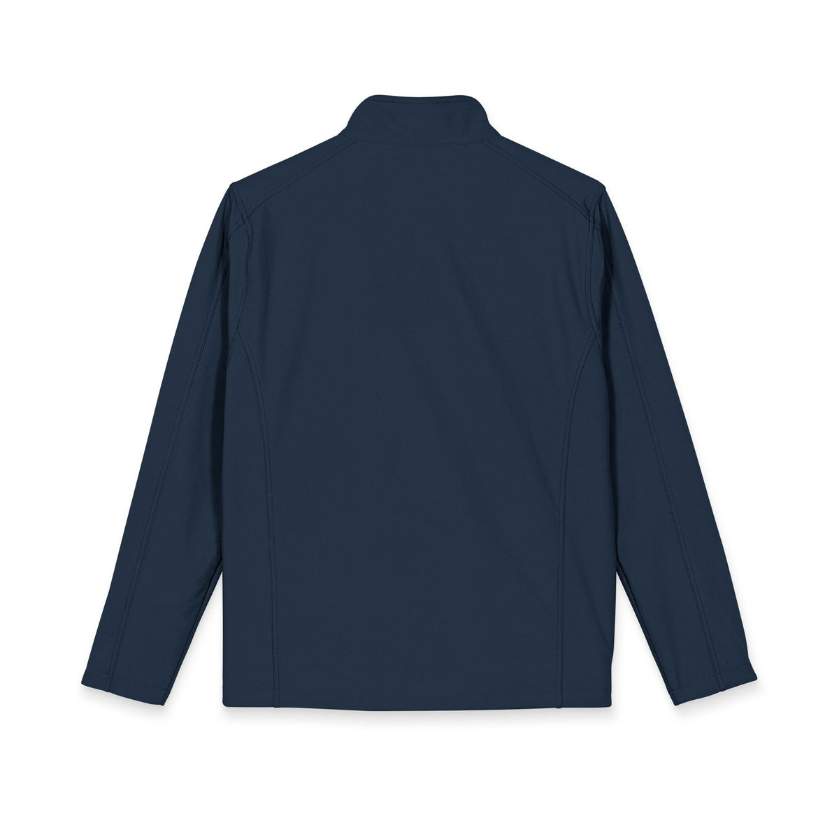 Embroidered Checker Logo Soft Shell Jacket - Men's Lightweight Windproof Coat