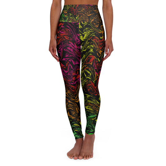 Colorful Swirl High Waisted Yoga Leggings