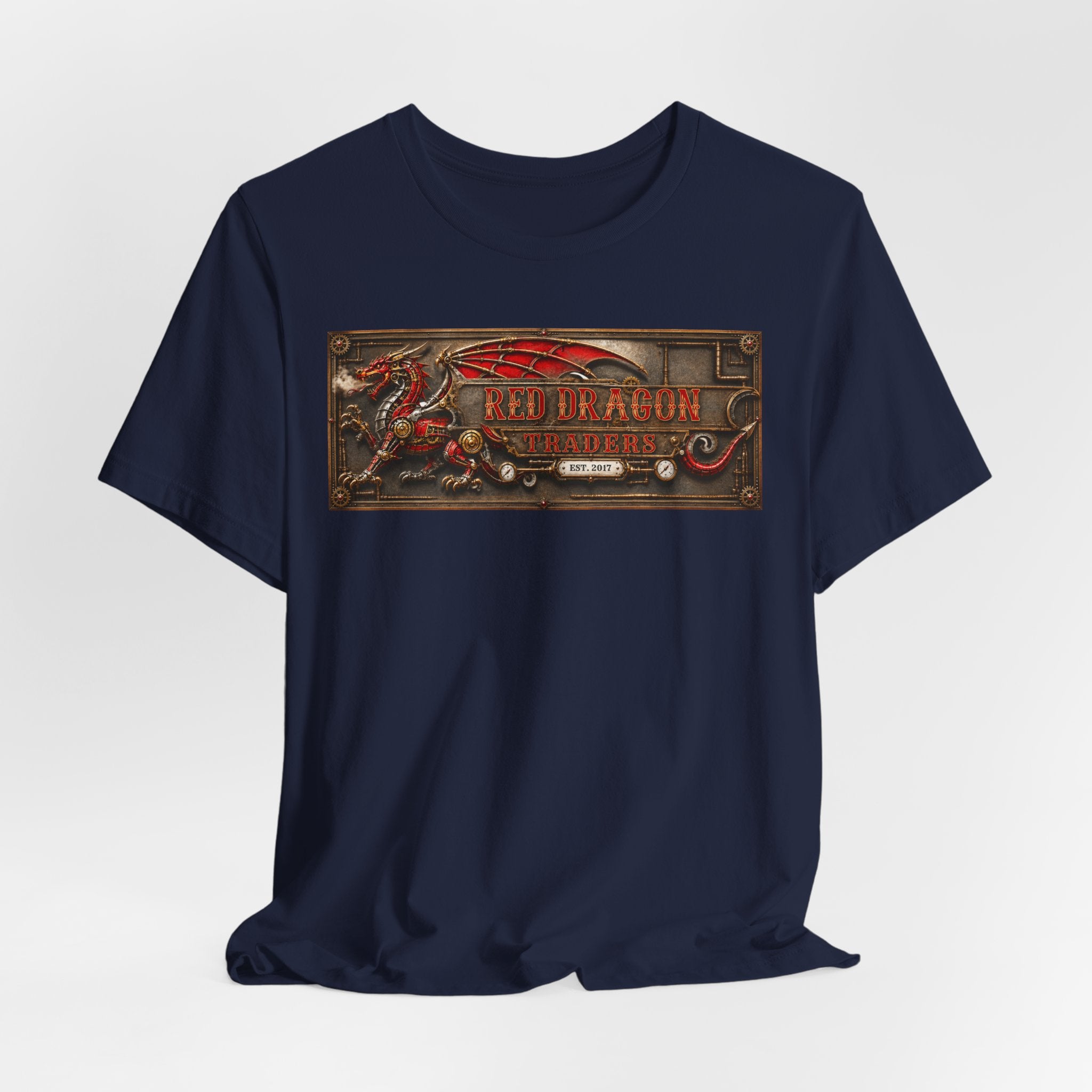 Dragon Tavern Graphic Tee — Red Dragon Vintage Sign T-Shirt