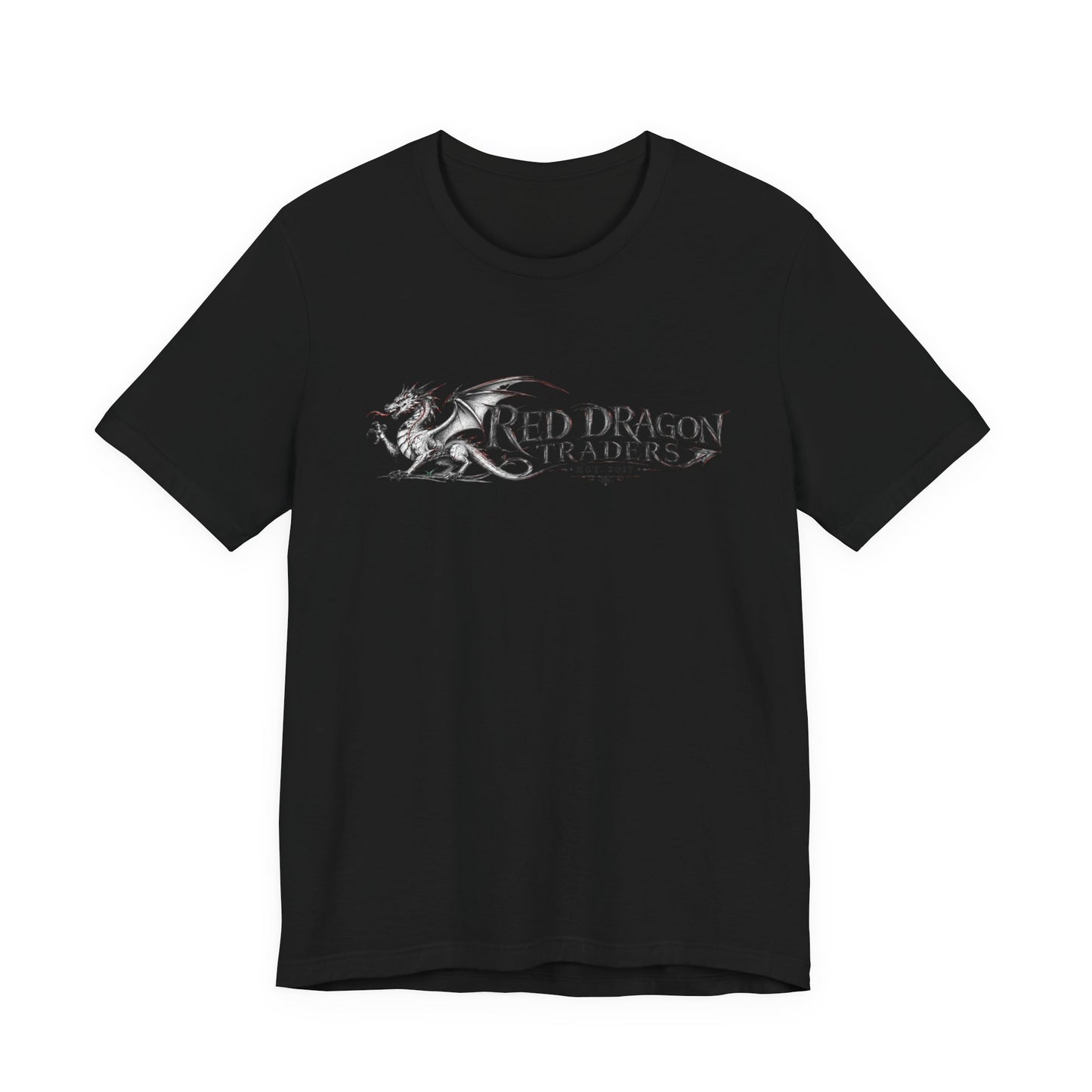 Red Dragon Traders Logo Tee - Vintage Dragon Graphic T-Shirt