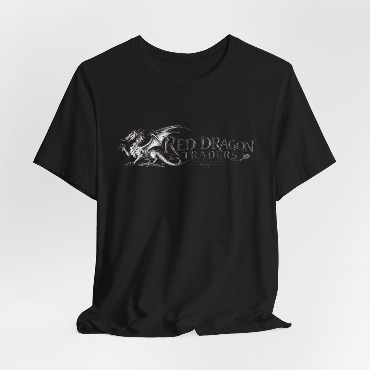Red Dragon Traders Logo Tee - Vintage Dragon Graphic T-Shirt