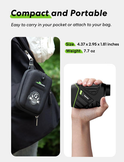 Golf Wizard: The 1200-Yard Magic Eye with Vibration and a Magnetic Personality for Finding Flags and Avoiding Trees!