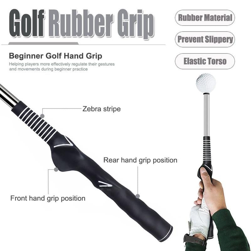 Golf Swing Practice Stick Adjustable Golf Indoor Swing Trainer Left Handed Right Handed Grip Golf Action Practice Tool