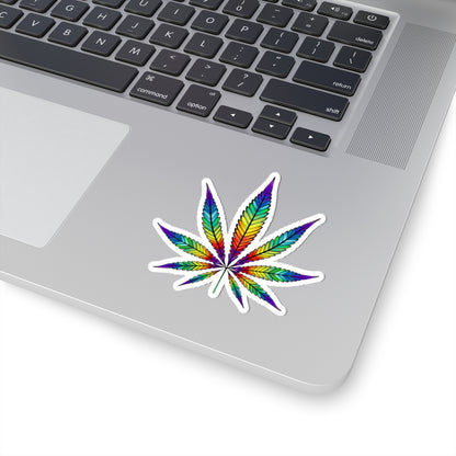 Rainbow Cannabis Sticker