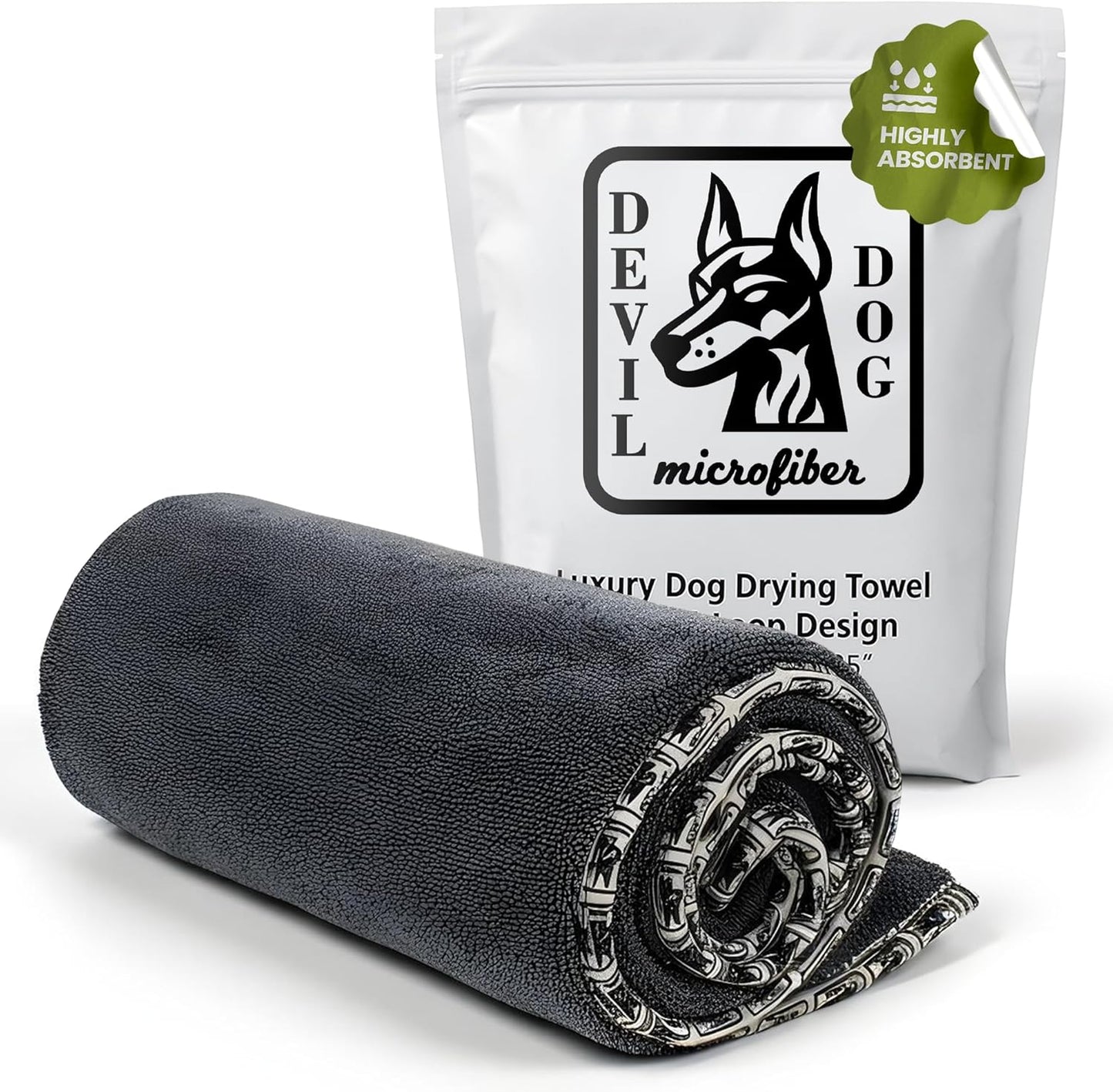 Transform Bath Time with The Ultimate Doggy Squeegee – 16" x 24" Super Absorbent Microfiber Towel for Quick Drying and Ultimate Comfort – Perfect for Splashing Adventures!