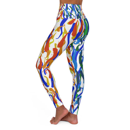 Vibrant High Waisted Yoga Leggings