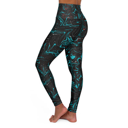 High Waisted Wave Leggings