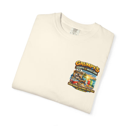 Grumpy's Sports & Music Bar T-Shirt — Retro Beach Bar Graphic Tee