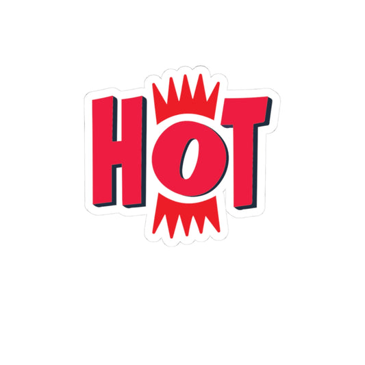 Bold 'HOT' Sticker