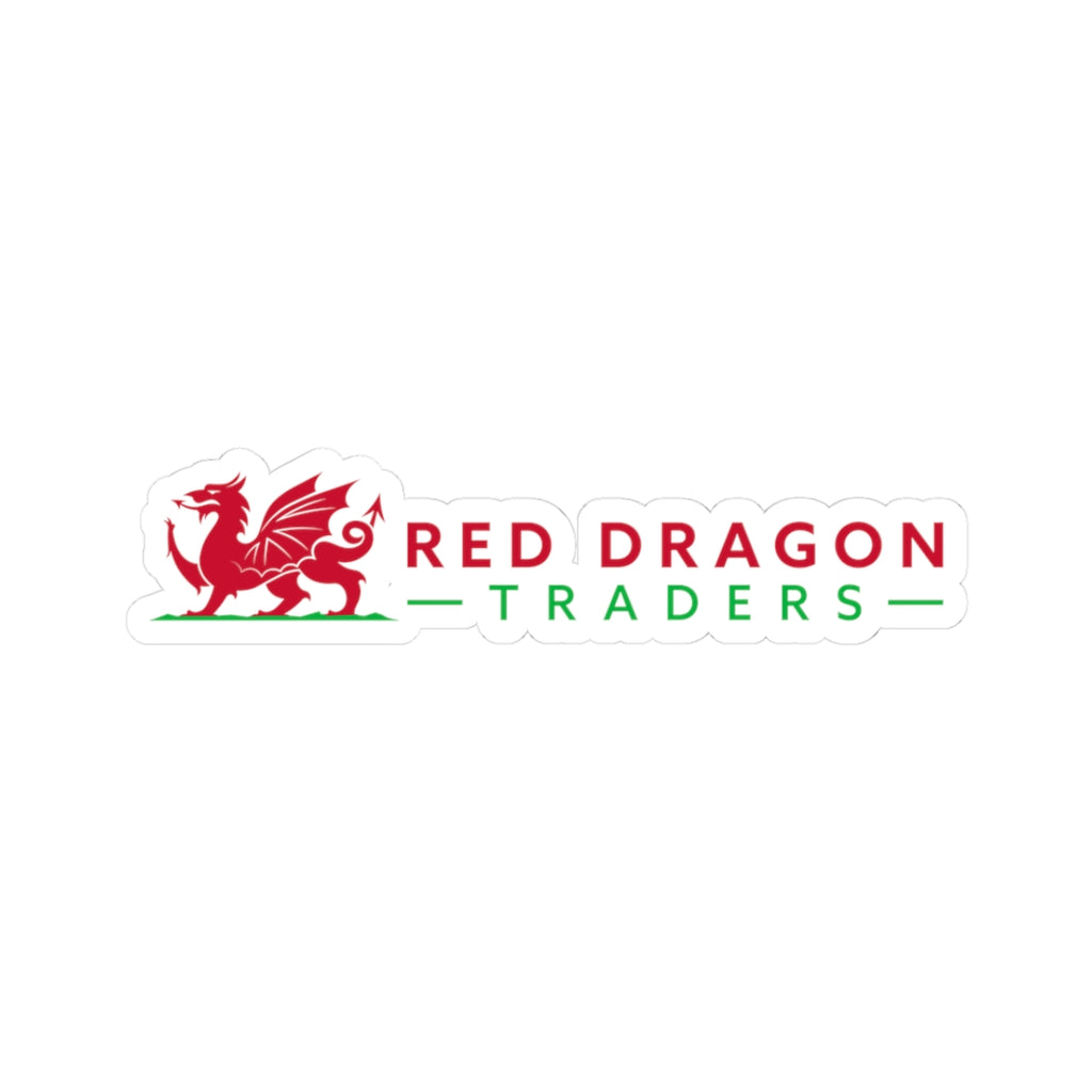 Logo of Red Dragon Traders with a red dragon on a white background