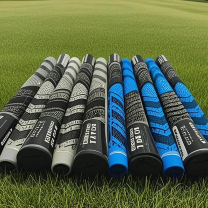 Pro-Grade Golf Grip Bundle: 13Pcs Standard/Midsize Rubber 4 Accessories - Fits Irons & Woods