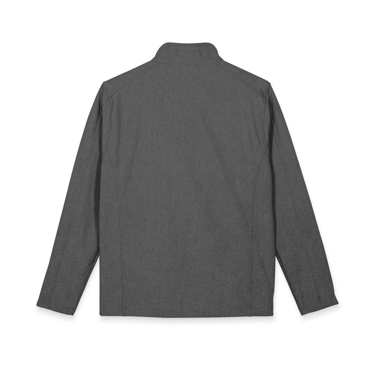 Embroidered Checker Logo Soft Shell Jacket - Men's Lightweight Windproof Coat