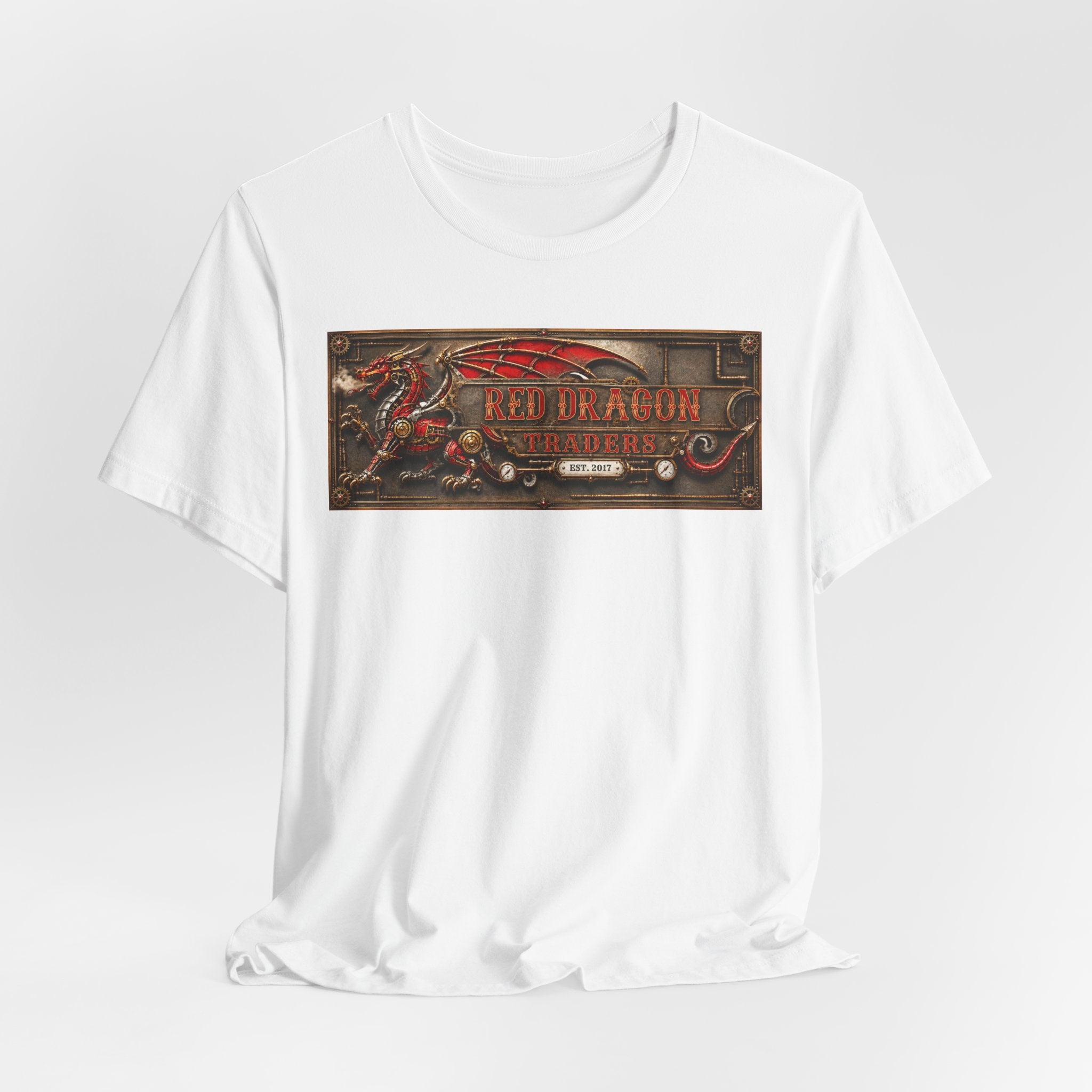 Dragon Tavern Graphic Tee — Red Dragon Vintage Sign T-Shirt