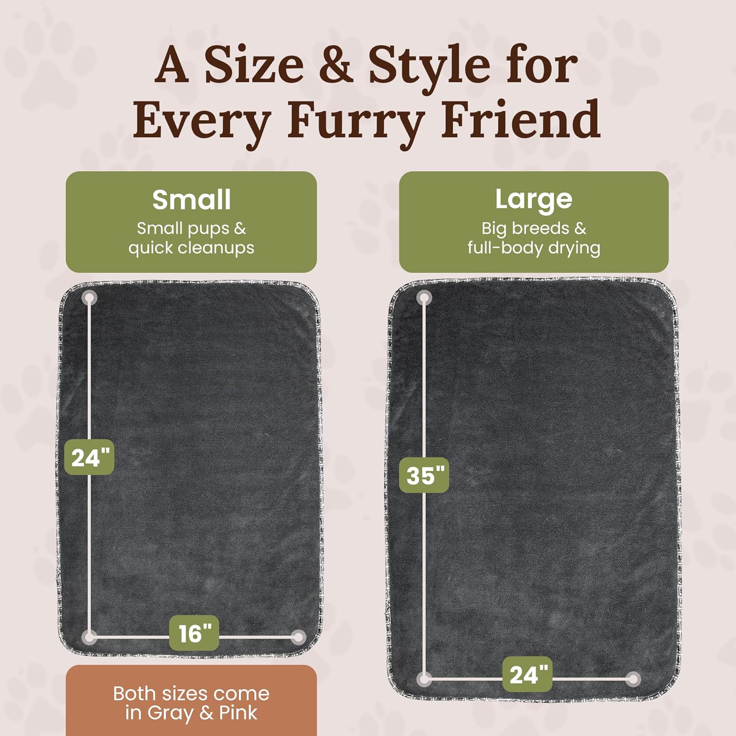Transform Bath Time with The Ultimate Doggy Squeegee – 16" x 24" Super Absorbent Microfiber Towel for Quick Drying and Ultimate Comfort – Perfect for Splashing Adventures!