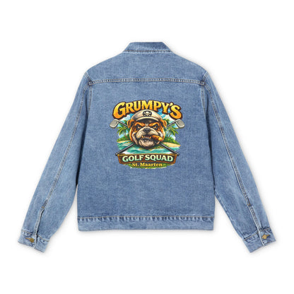Denim Jacket — "Grumpy's Golf Squad" Embroidered Back Graphic
