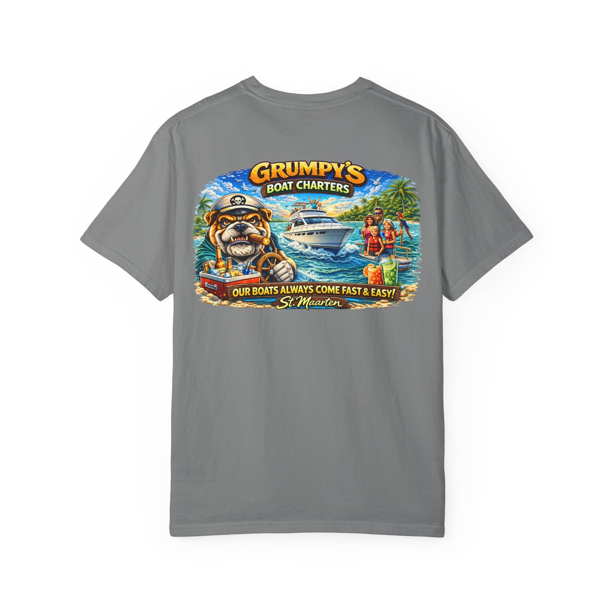 Grumpy's Boat Charters T-Shirt – St. Maarten Tee