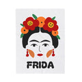 "Frida" Blanket with white background - small