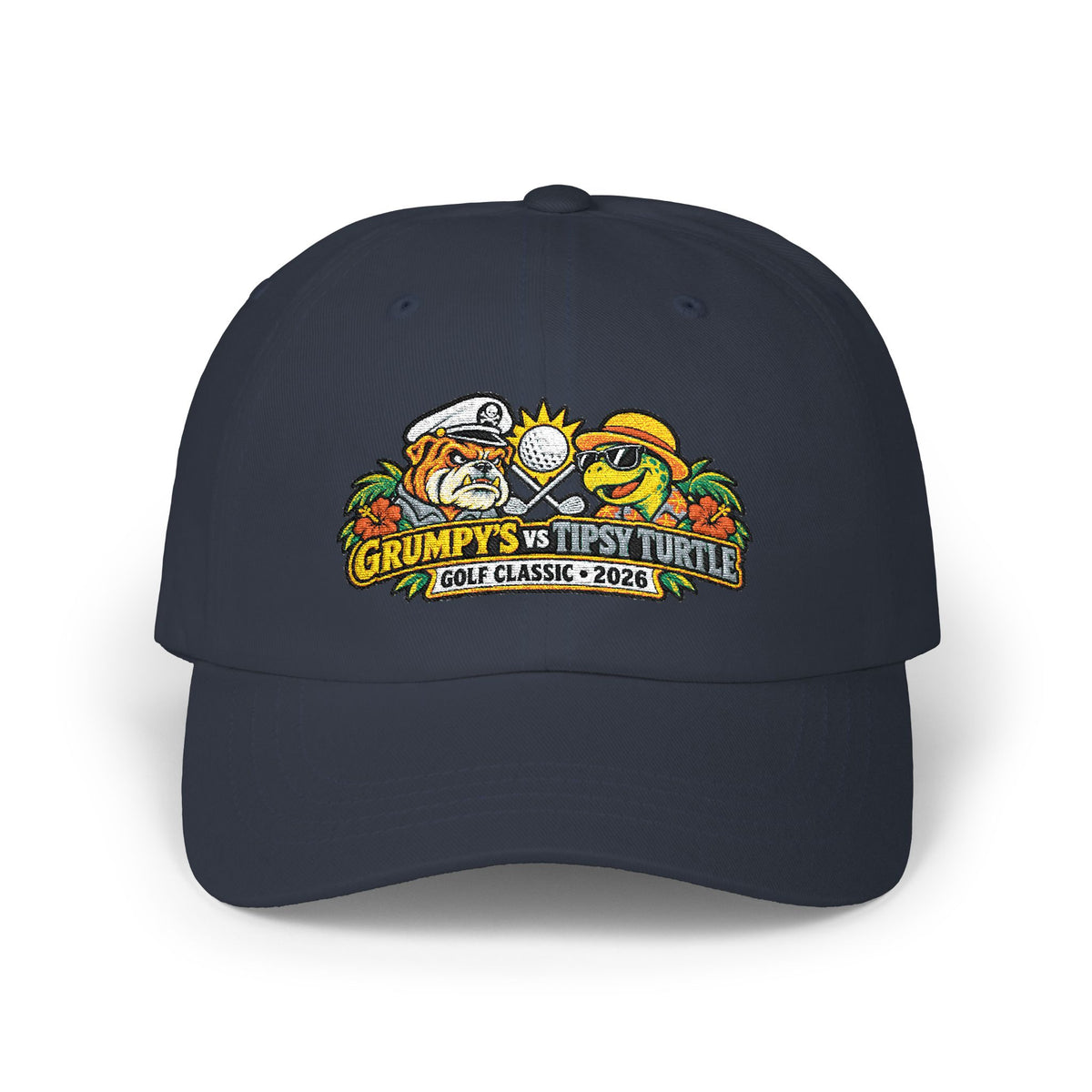 Dad Cap - Grumpy vs. The Turtle Golf Classic 2026 Embroidered Baseball Hat