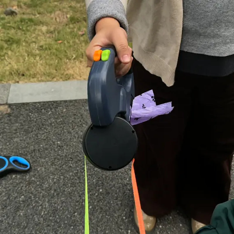 Tangle-Free Double Dog Leash for Small & Medium Breeds