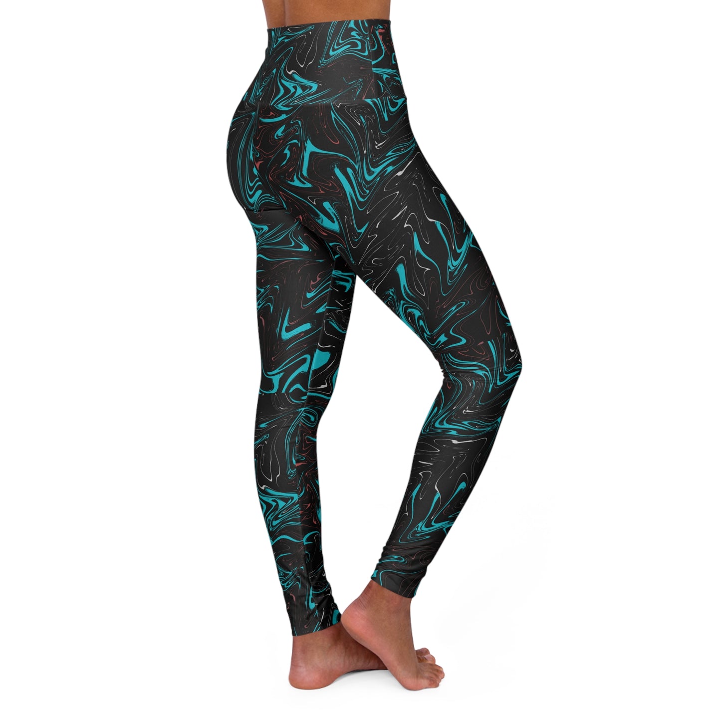 High Waisted Wave Leggings