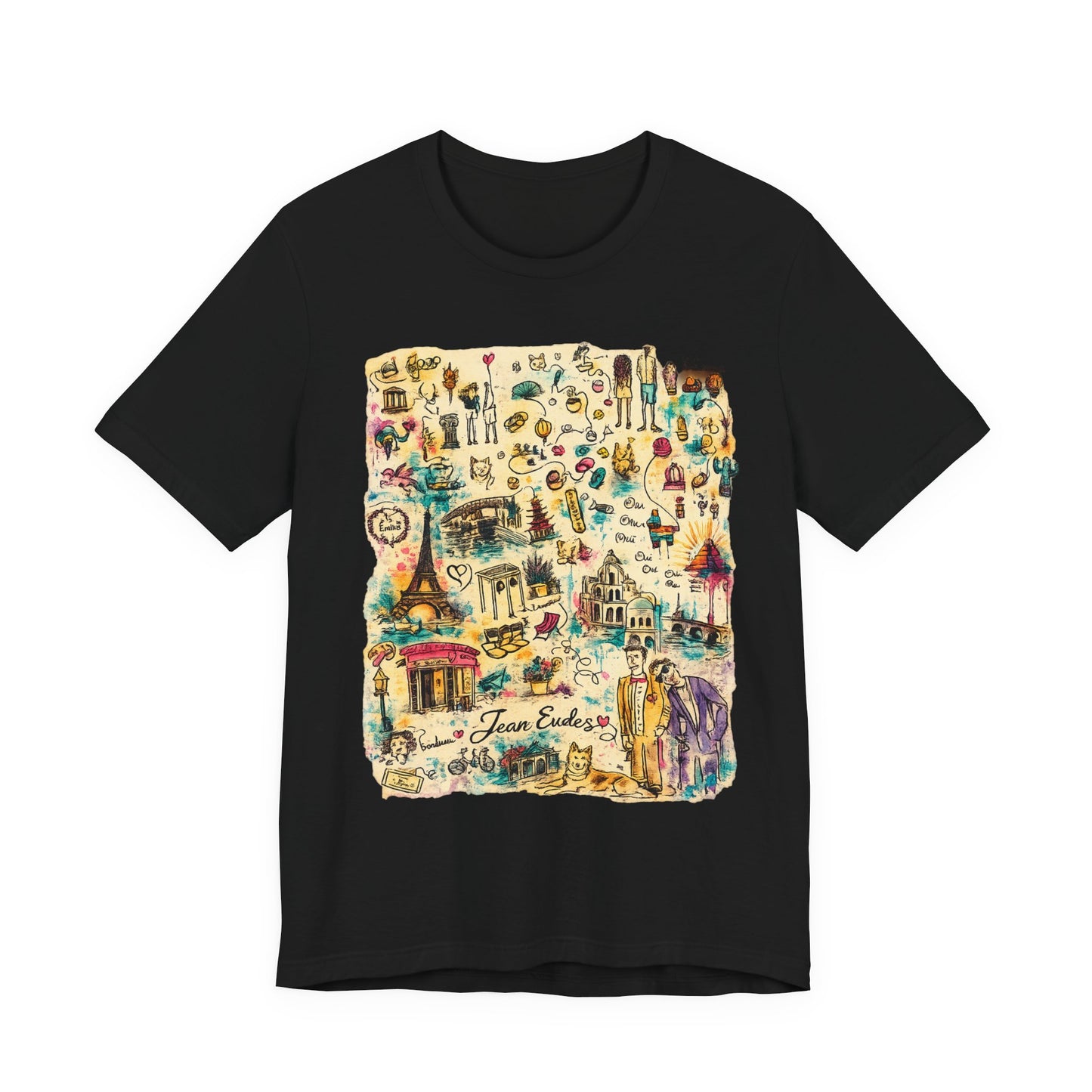 Travel Map Graphic Tee — Vintage Icons "Town Explorer"