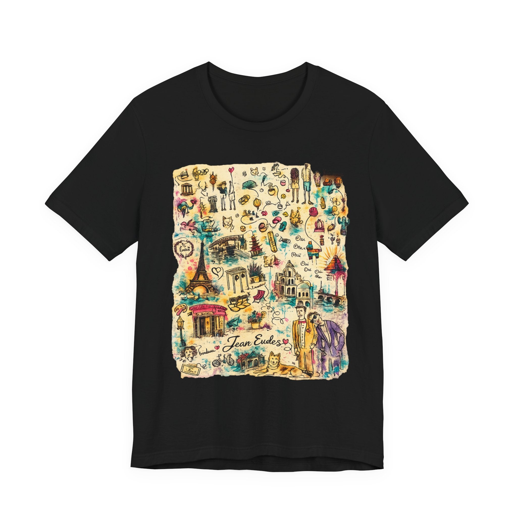 Travel Map Graphic Tee — Vintage Icons "Town Explorer"