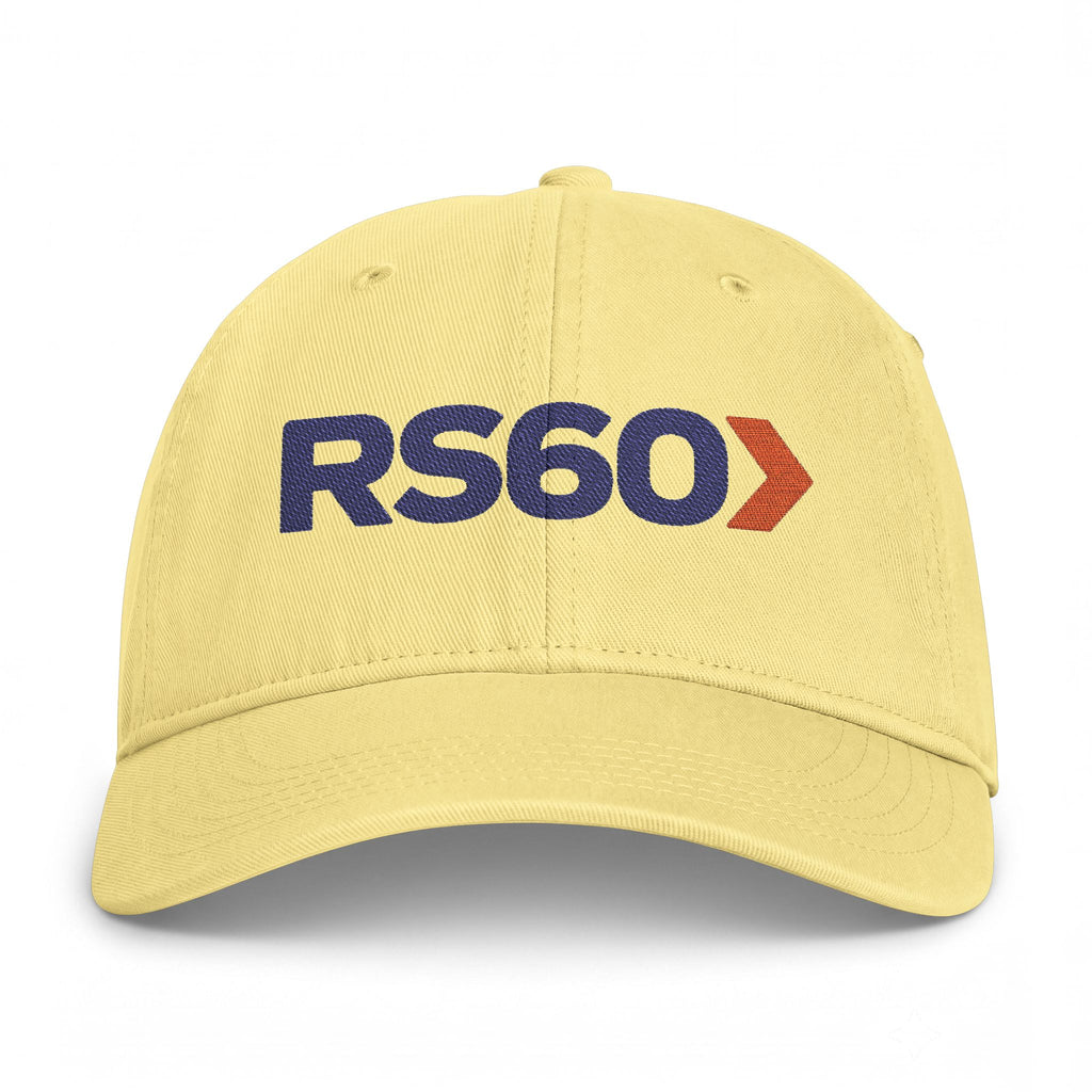 Washed Baseball Cap — Embroidered "RS60" Coastal Logo