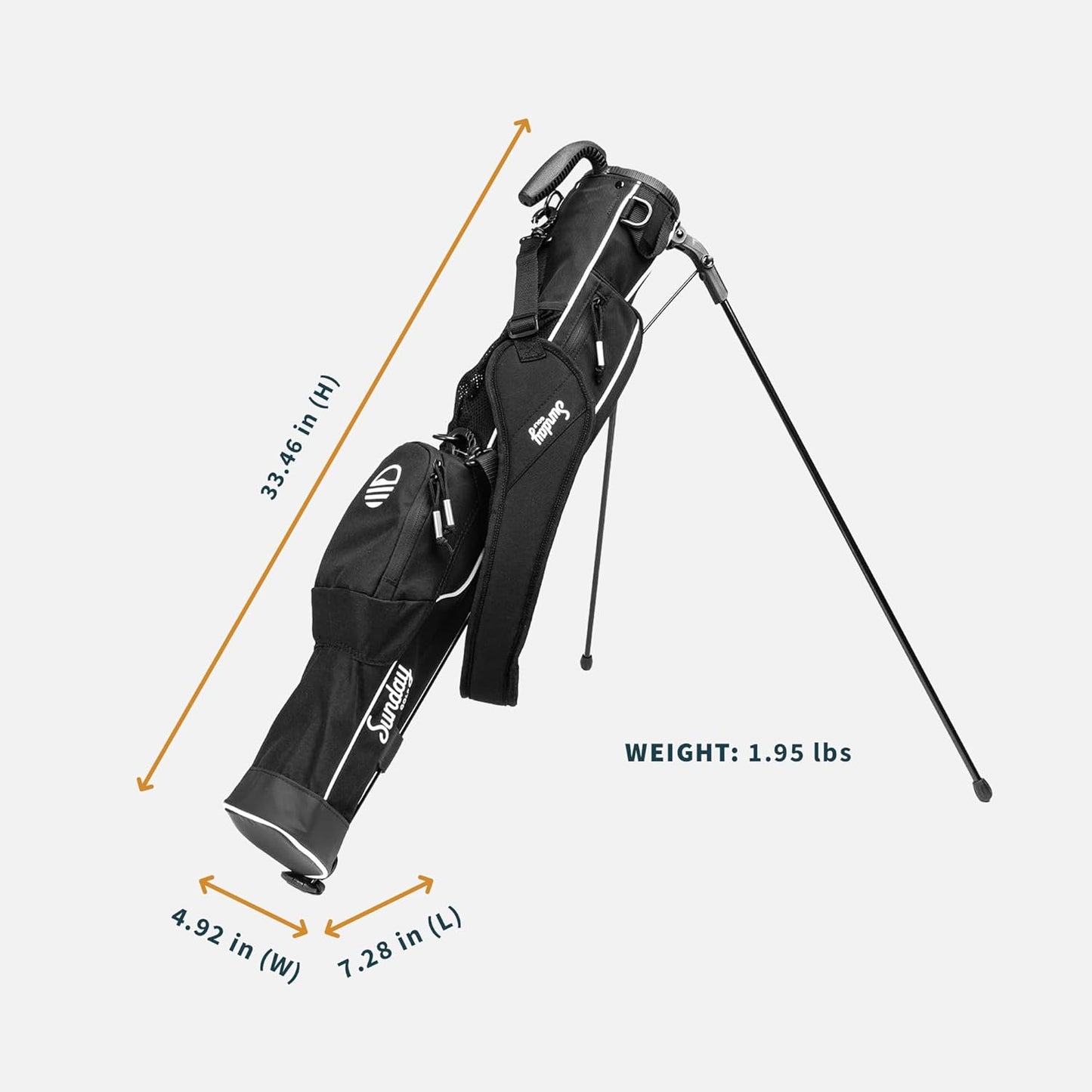 The Original Lightweight Golf Bag with Stand – Easy to carry and super durable.