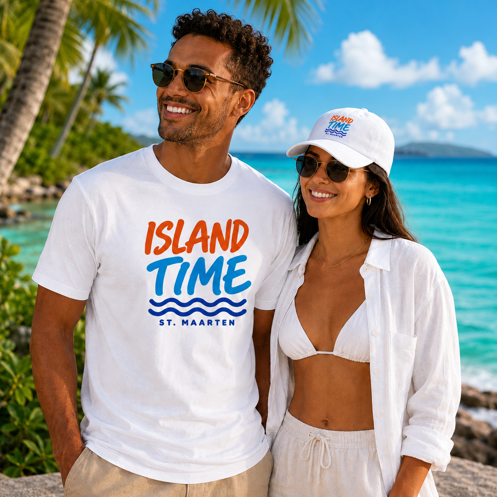 Island Time St. Maarten Premium Cotton T-Shirt