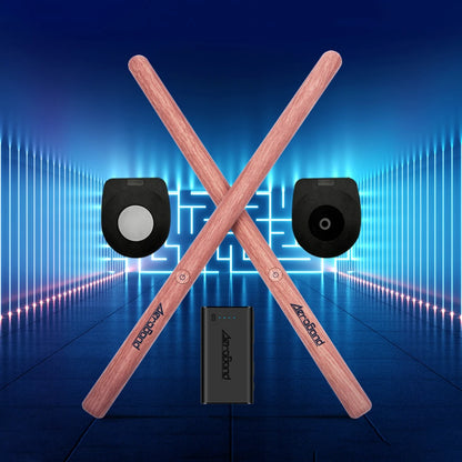 Elevate Your Drumming Experience with the Aeroband Pocketdrum 2 MAX - The Ultimate Portable Electronic Drum Set with Sticks, Foot Pedals & Bluetooth Connectivity!