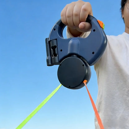 Tangle-Free Double Dog Leash for Small & Medium Breeds