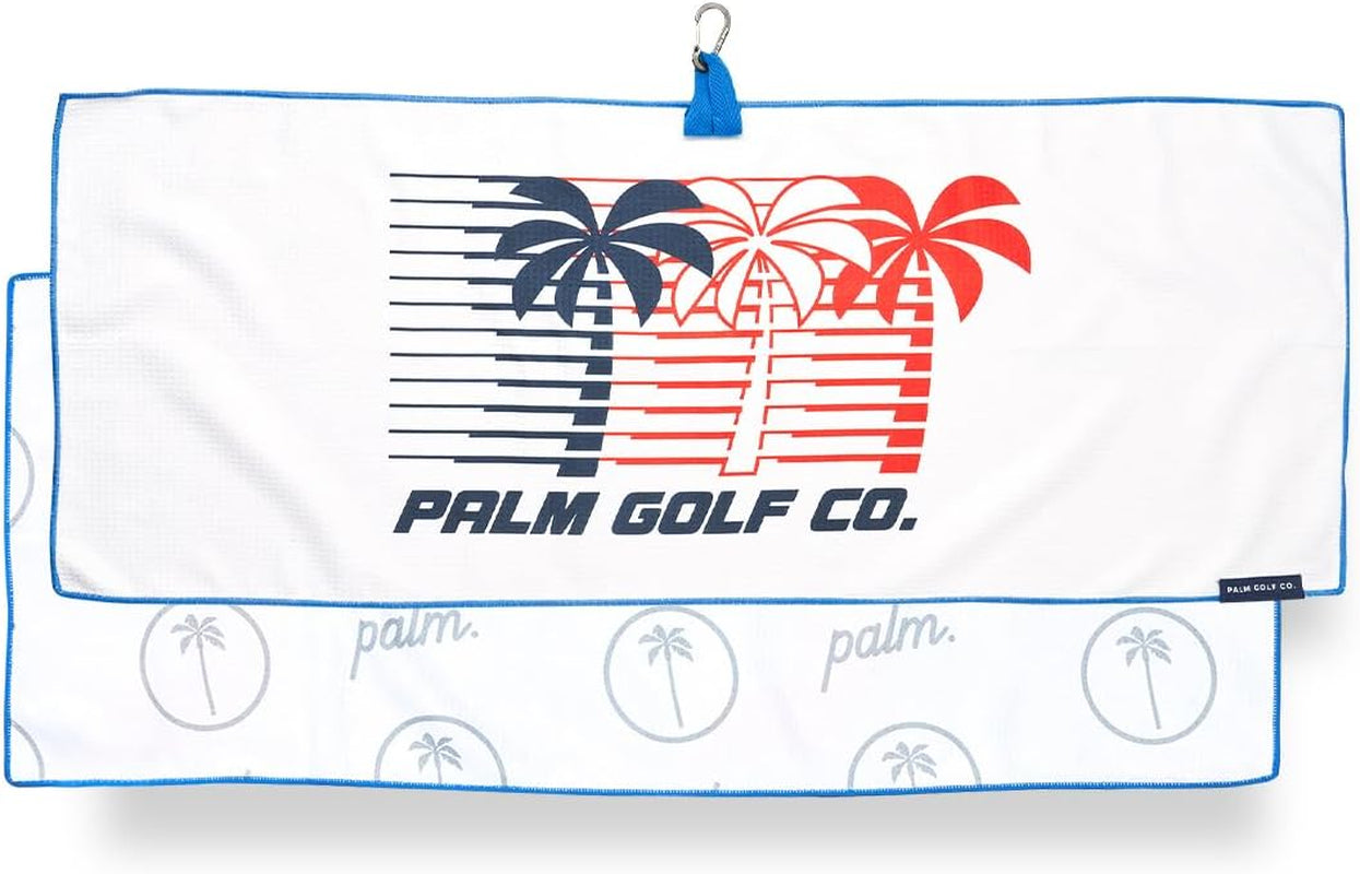 Golf Microfiber Golf Towel with Carabiner Clip | 14 X 36 Inches| Premium Quality | Waffle Pattern