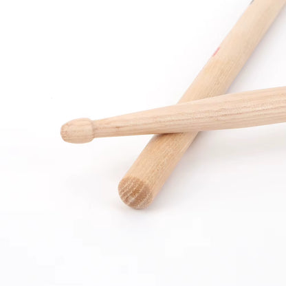 Beginners Drum Sticks Consistent Weight and Pitch Mallets Wood Tip Drumsticks American Hickory Drumsticks Percussion Accessories