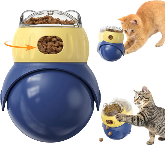 Feline Fun Factory: The Purr-fect Brain Teaser and Snack Launcher for Your Indoor Furball!