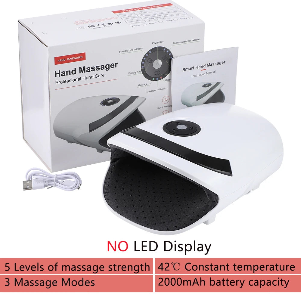 Electric hand massager with 5 Levels of air compression.