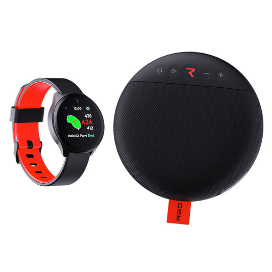 Ultimate Golf Bundle: Rad Golf GPS Watch & Bluetooth Speaker Combo
