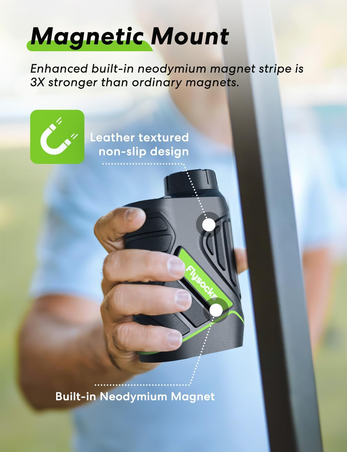 Golf Wizard: The 1200-Yard Magic Eye with Vibration and a Magnetic Personality for Finding Flags and Avoiding Trees!