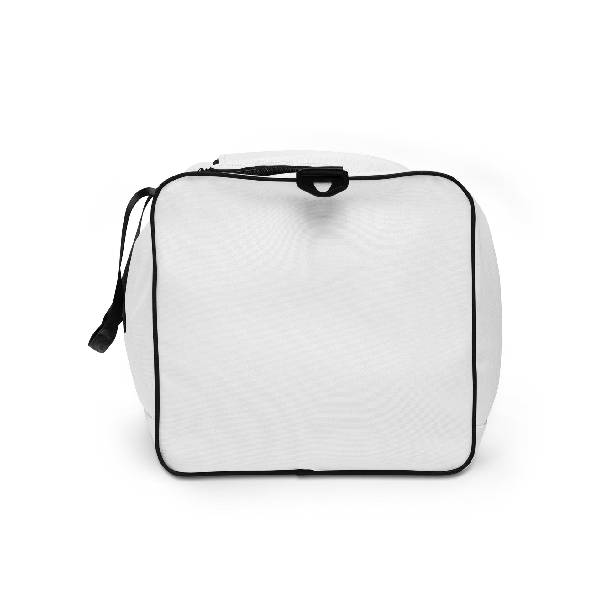 White duffel bag