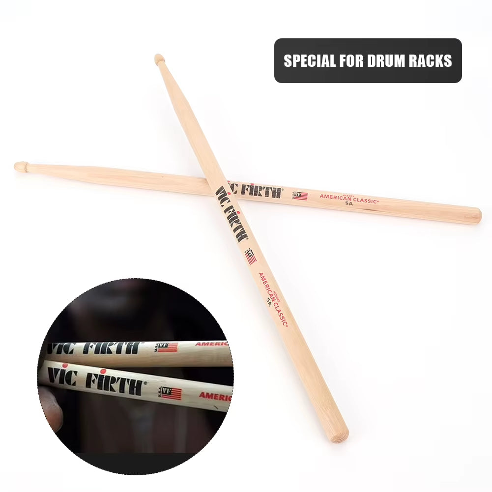 Beginners Drum Sticks Consistent Weight and Pitch Mallets Wood Tip Drumsticks American Hickory Drumsticks Percussion Accessories