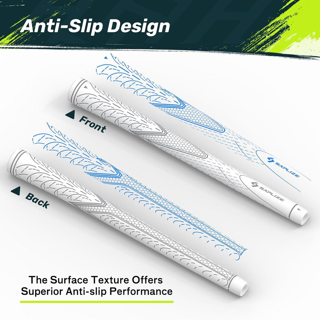 Upgrade Your Game with  Classic Rubber Golf Grips - 13 Pack of High Feedback, Non-Slip Comfort! 