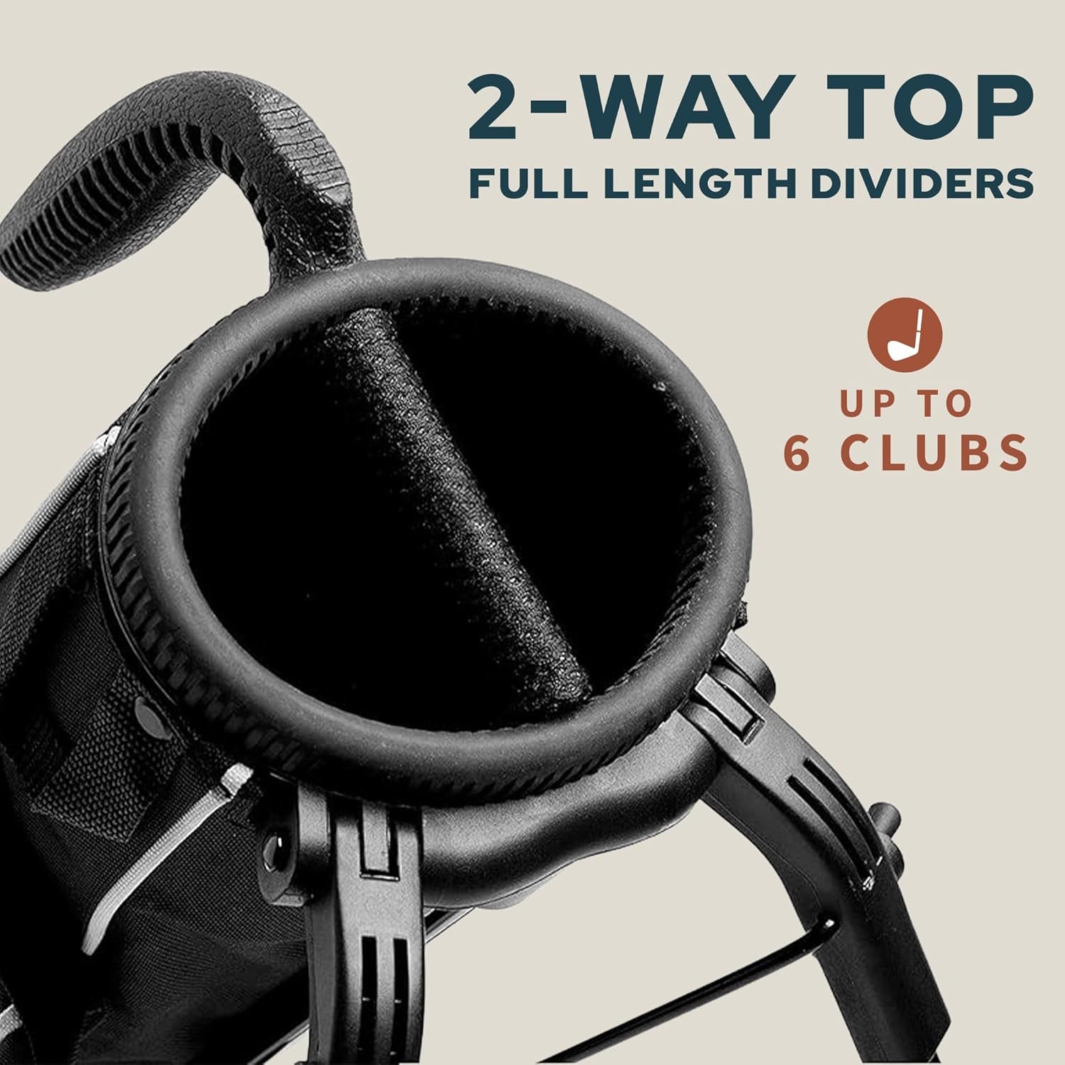 The Original Lightweight Golf Bag with Stand – Easy to carry and super durable.
