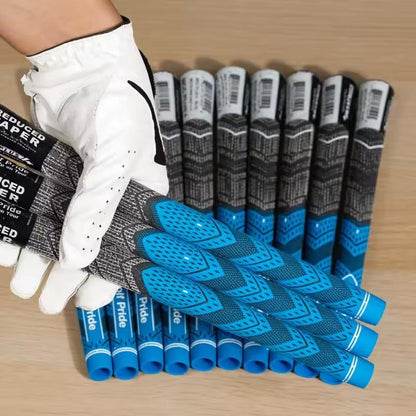 Pro-Grade Golf Grip Bundle: 13Pcs Standard/Midsize Rubber 4 Accessories - Fits Irons & Woods