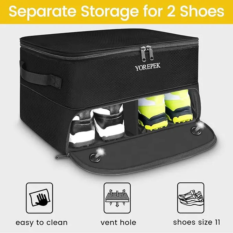 Ultimate Golf Trunk Organizer - Waterproof Storage with Ventilated Shoe Compartment for Golf Gear
