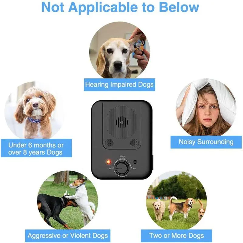 Ultimate Rechargeable Anti-Bark Device: 3 Modes for Effective Indoor & Outdoor Bark Control
