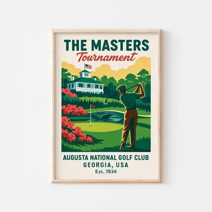 Charming Vintage Golf Print