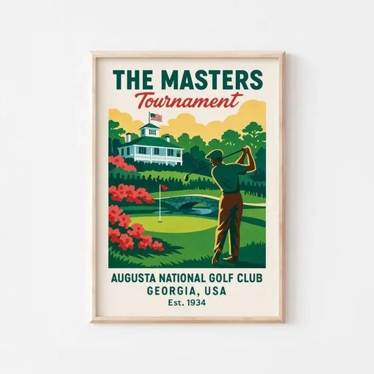 Charming Vintage Golf Print